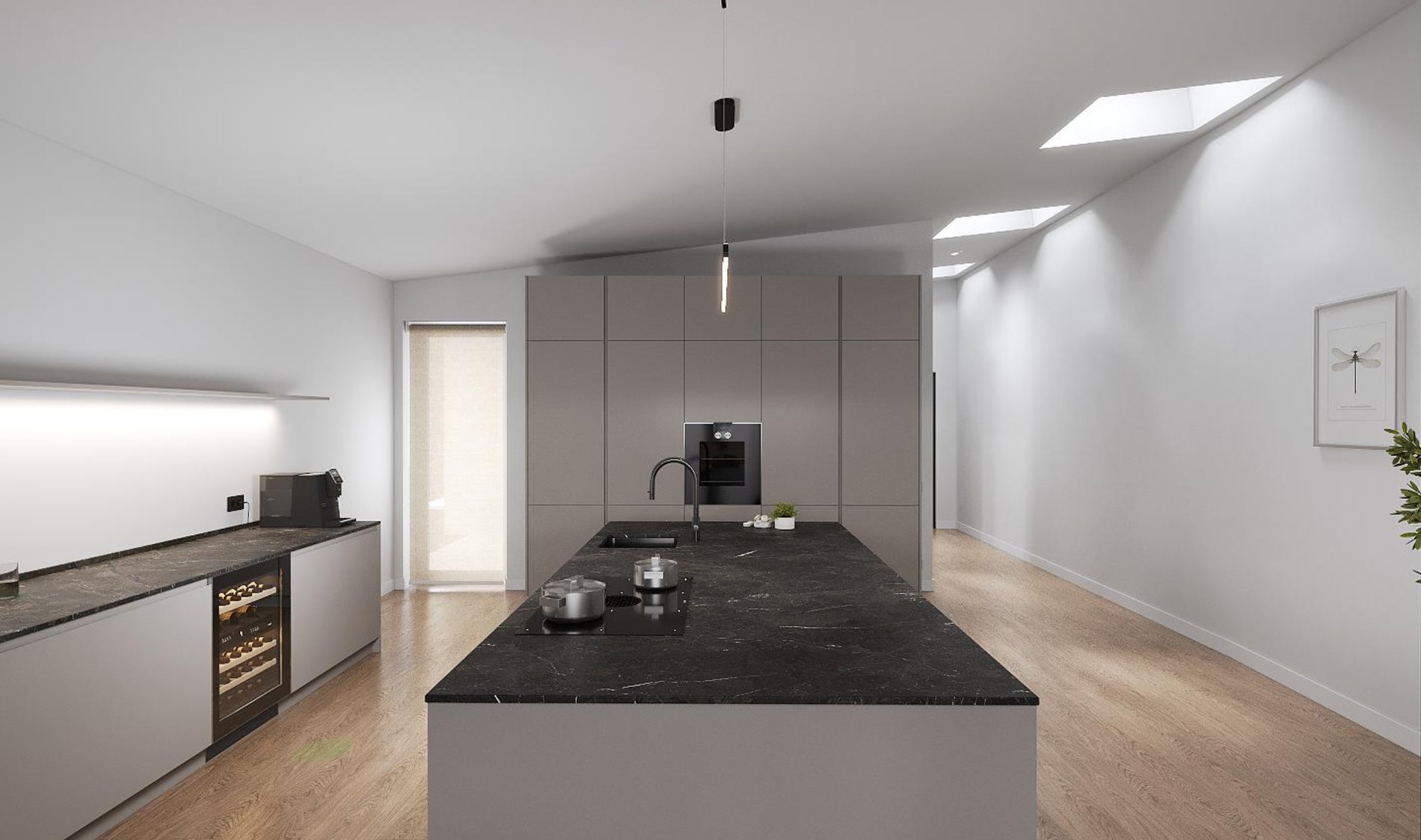 Repräsentative 3D-Visualisierung: Küche & Essen