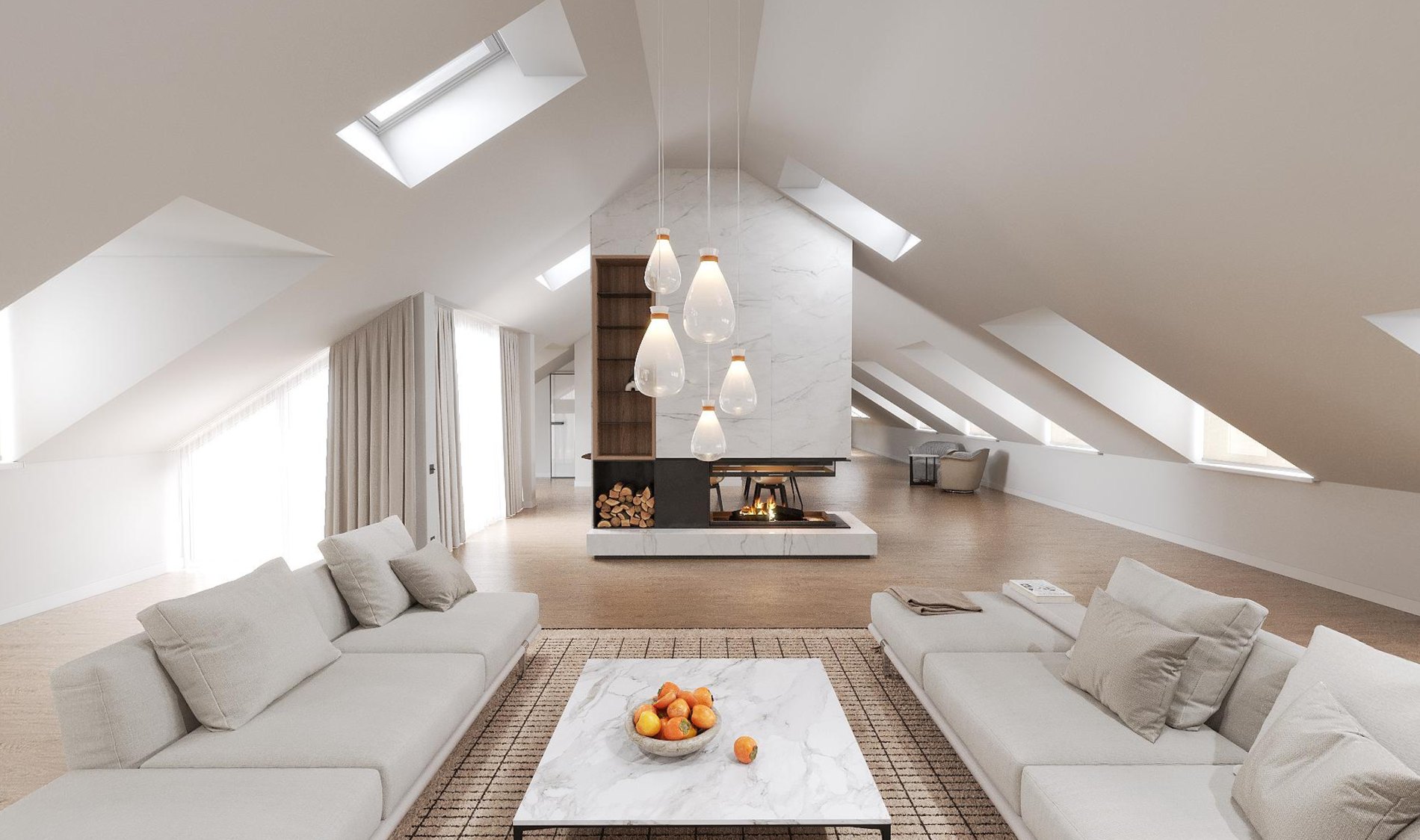 Repräsentative 3D-Visualisierung: Wohnen